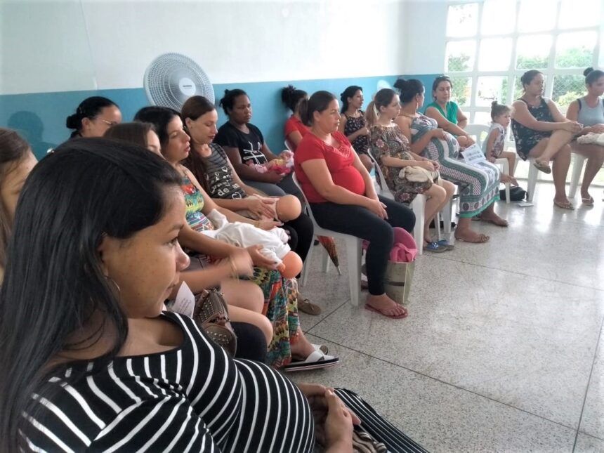 Gestantes participam do último encontro de 2018